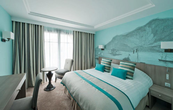 turquoise bedroom