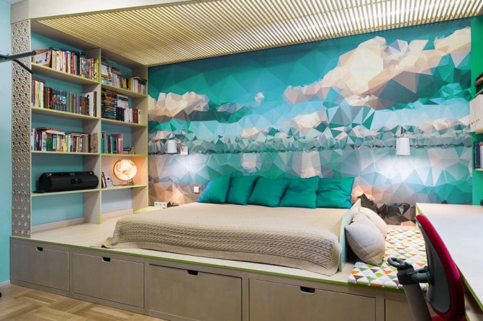 geometric patterns on wallpaper