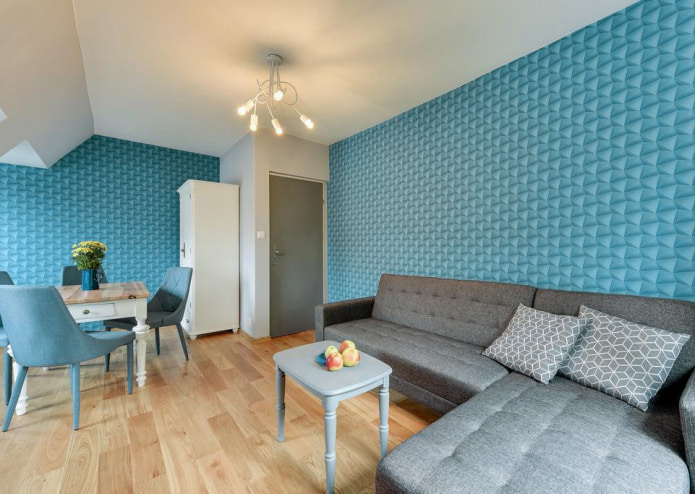 living room in fusion style