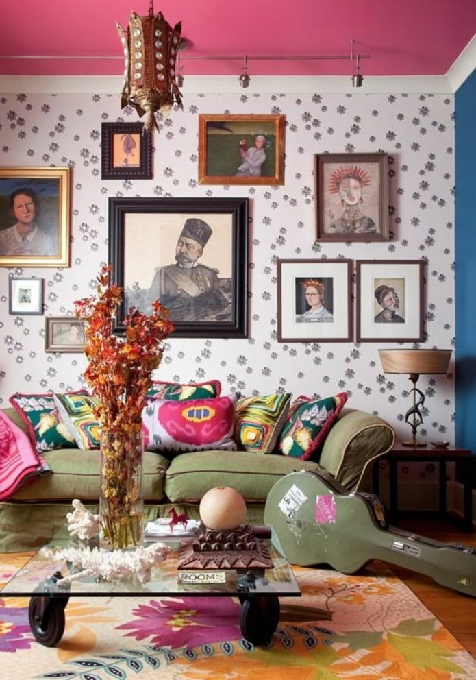 boho living room decor