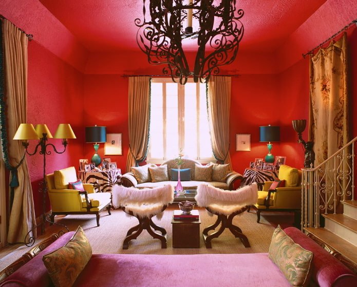 glamorous boho in the interior