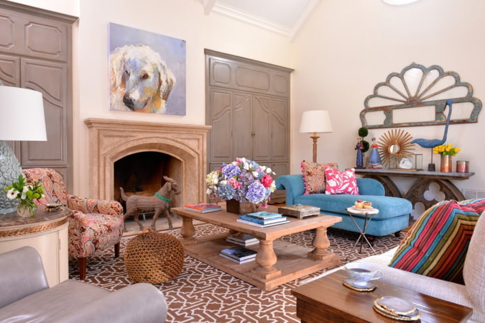 a mix of boho and classic style