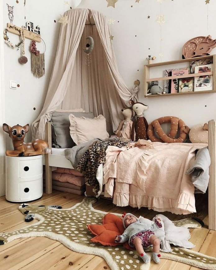children's room in boho style