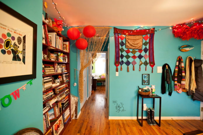 bright walls in the interior