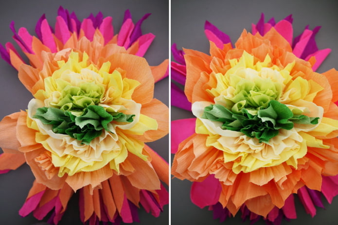 Forming a flower