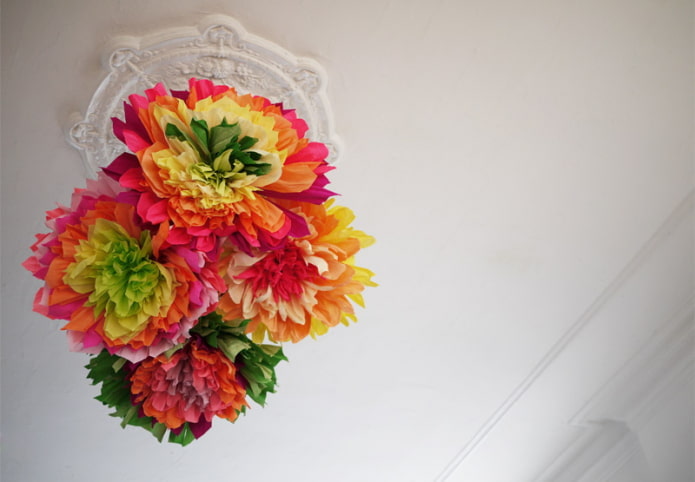 Flowers on the ceiling