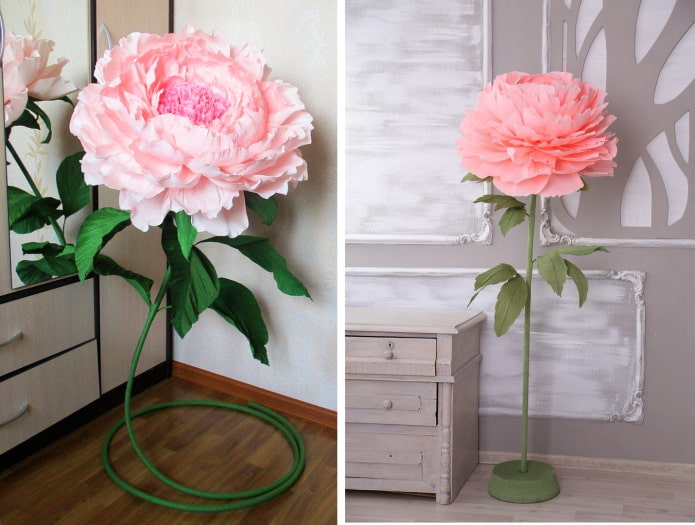 Flowers on stands