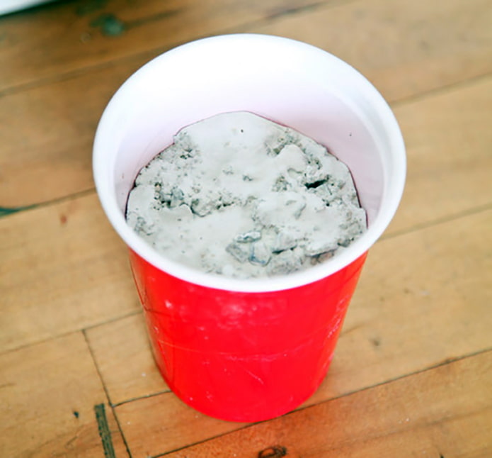 Cement in a glass