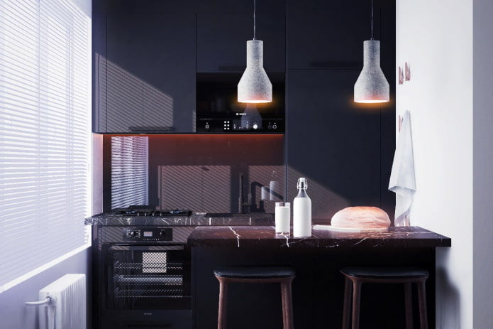 Kitchen design in a Brezhnevka