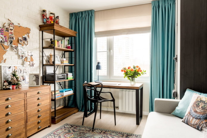 Design of a room for a teenage girl in a Brezhnevka