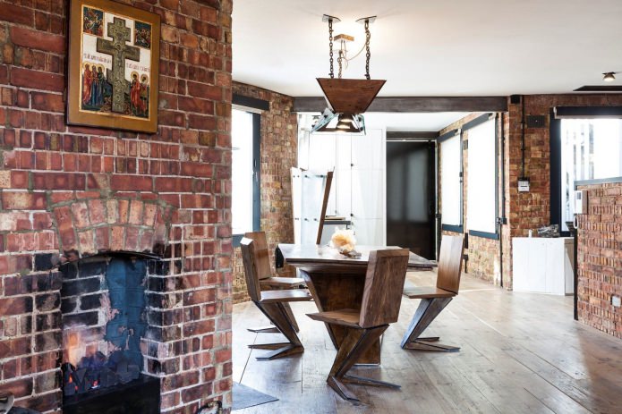 brick in the interior