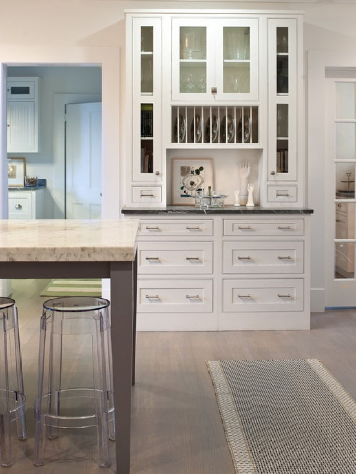 tall cupboard for dishes