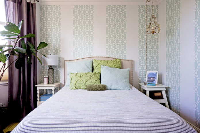 paper simplex wallpaper in the bedroom