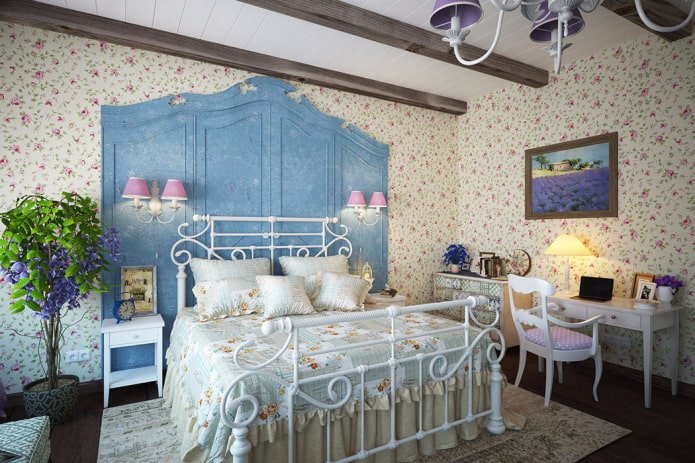 paper wallpaper in Provence style