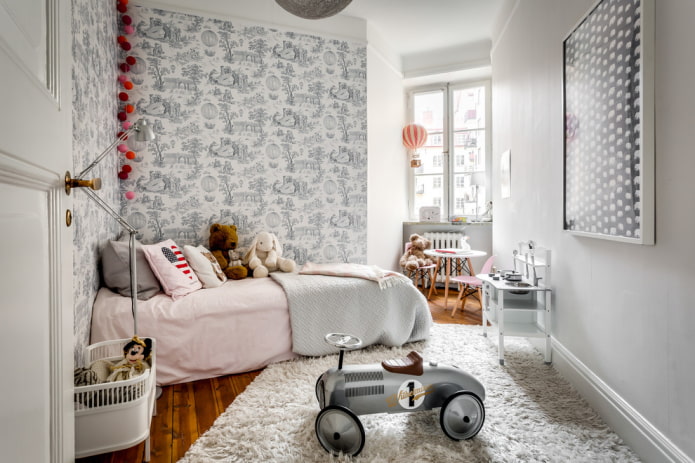 Scandinavian style paper wallpaper