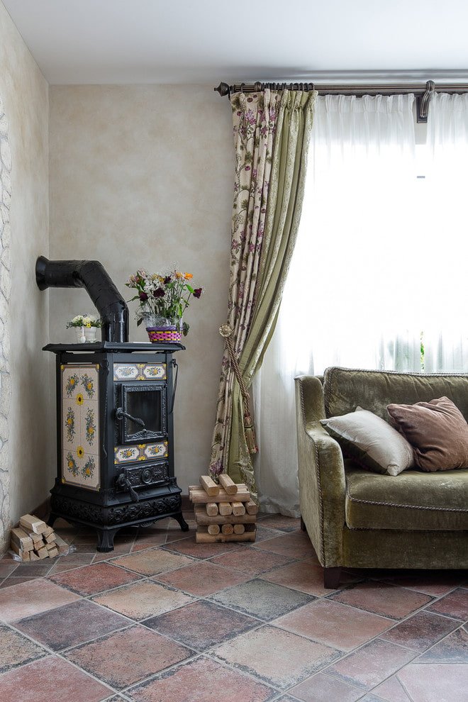 Painted stove