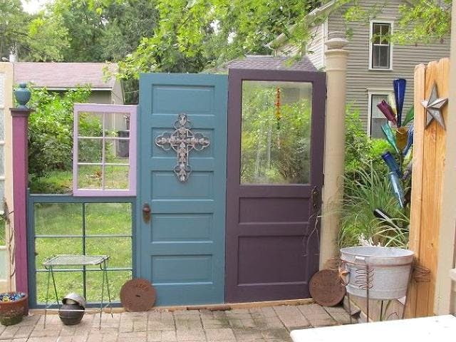Fence made of doors