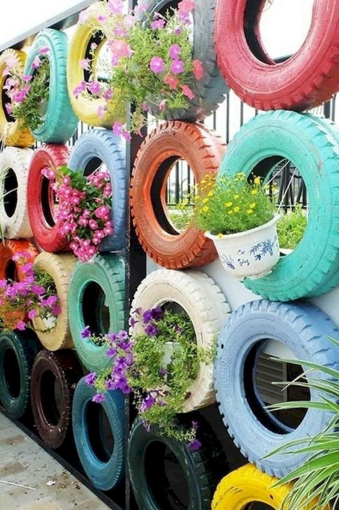Fence with flowers