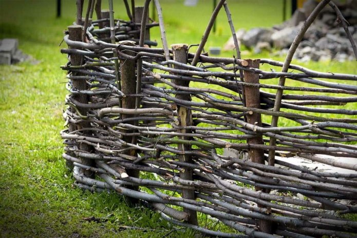 Wicker fence