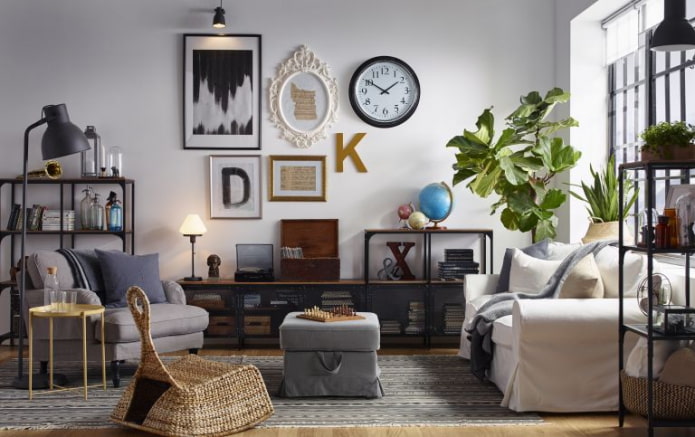 clock in the living room