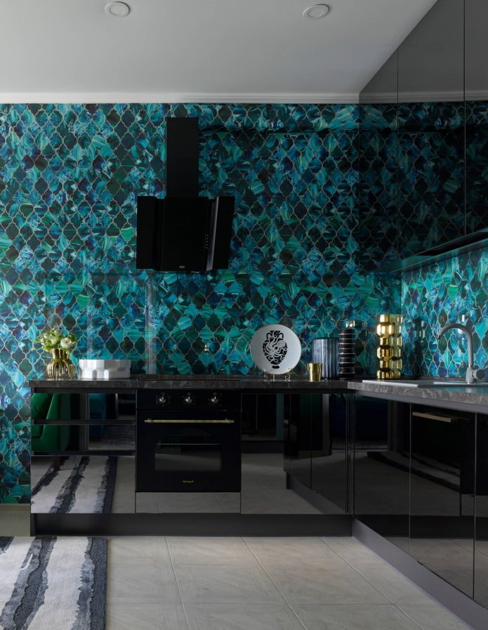 black kitchen
