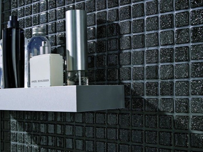 mosaic with glitter
