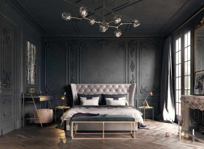 black bedroom decoration