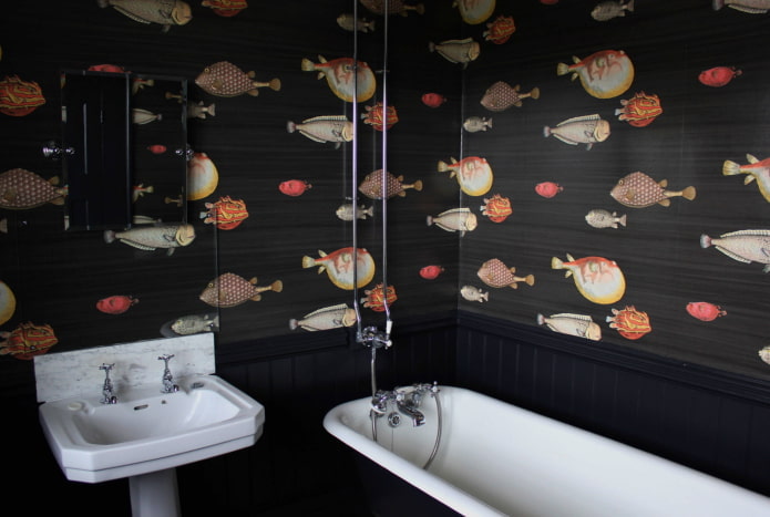 fish in the bathroom