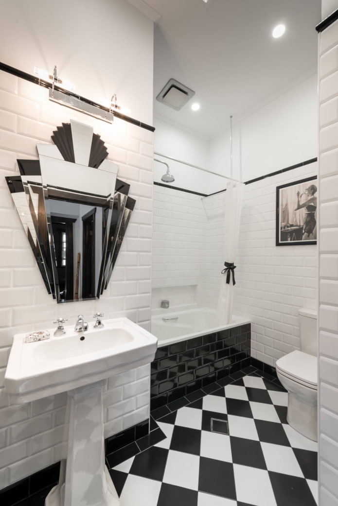 Checkered floor