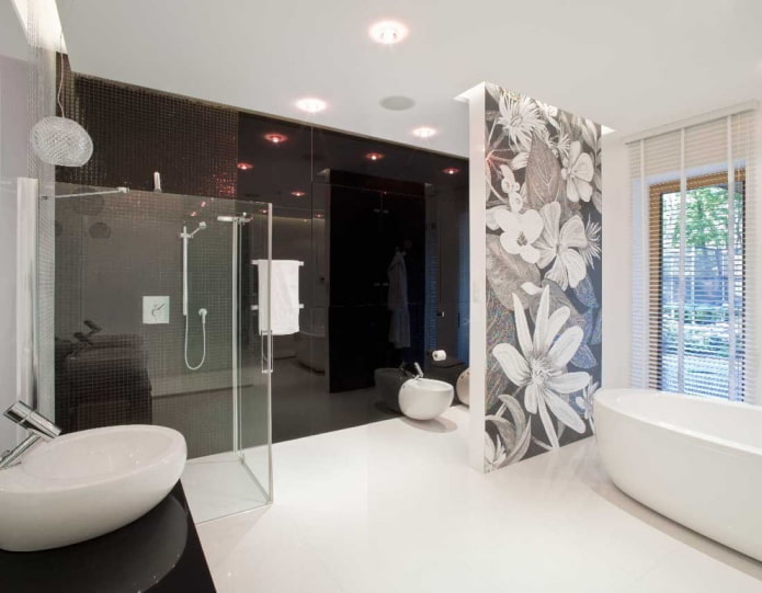 panel in the bathroom