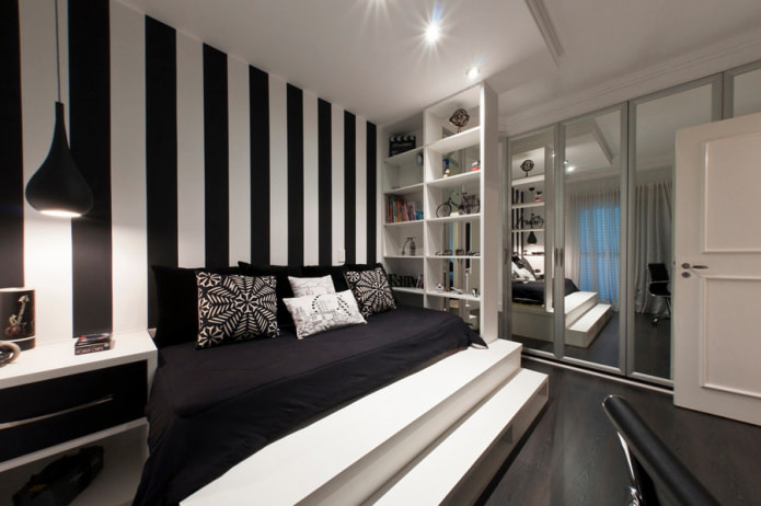 black and white stripes