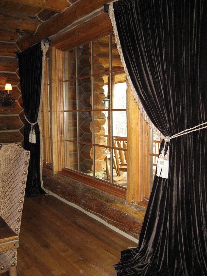 Velvet curtains