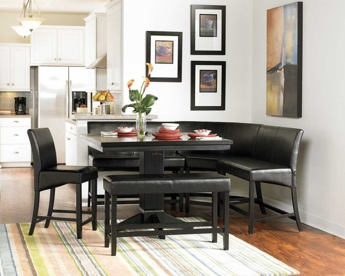 sofa in the kitchen