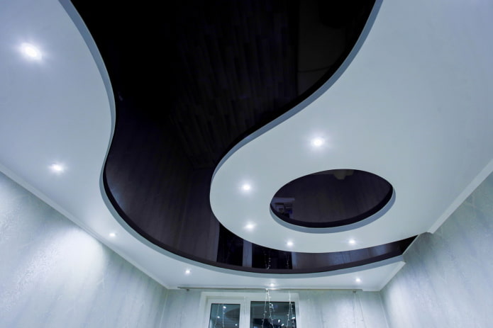 two-level black and white structure