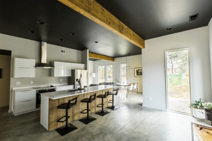 wooden beams