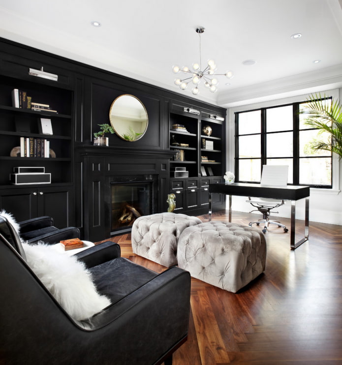 black office