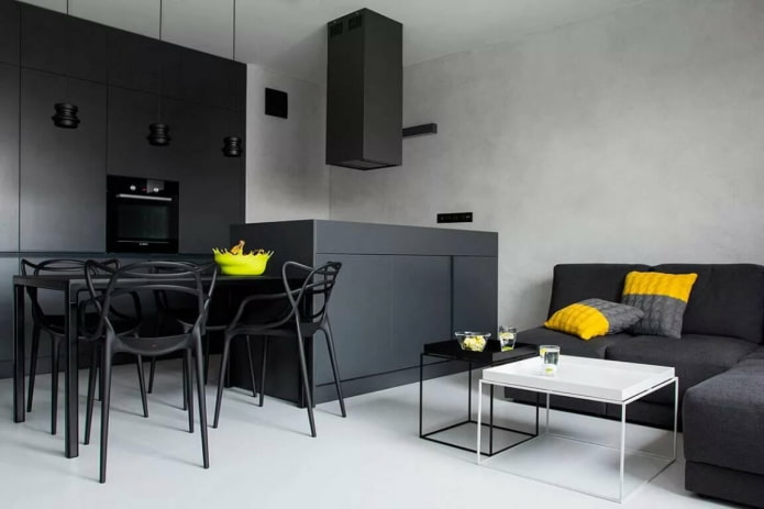 bright accents in the interior