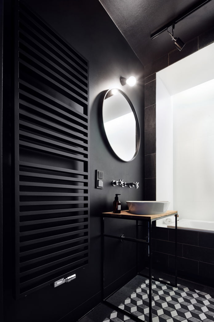 dark bathroom