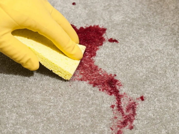 blood stain on carpet