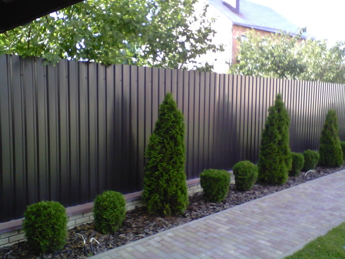 iron fence in the house