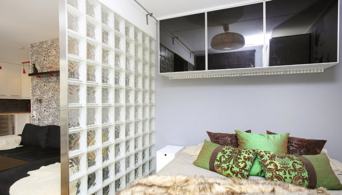 dividing a bedroom and a living room
