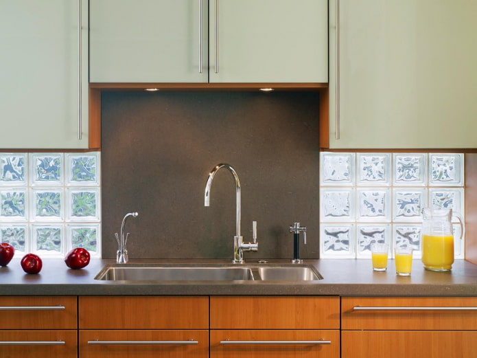 glass kitchen apron