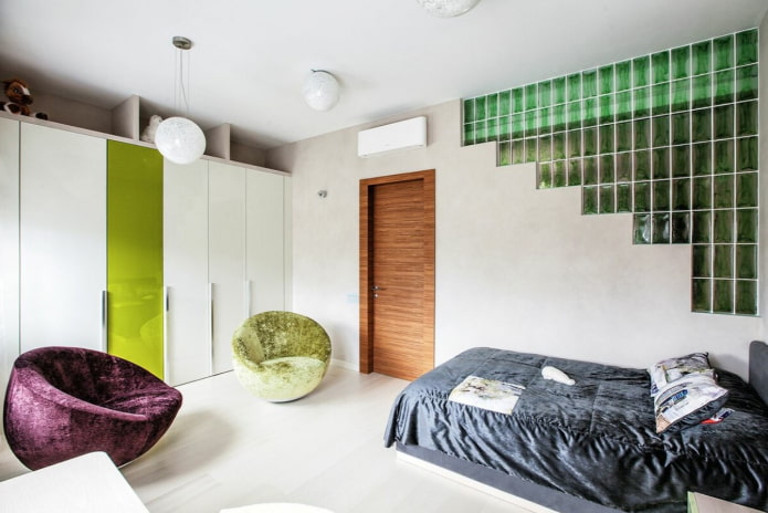 glass block wall decor
