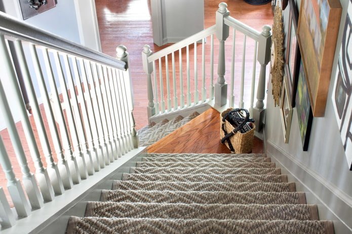 carpet runner on stairs