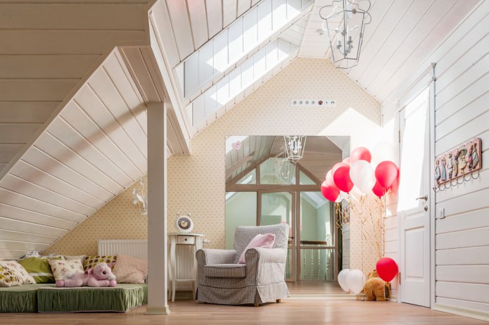 children's room in the attic