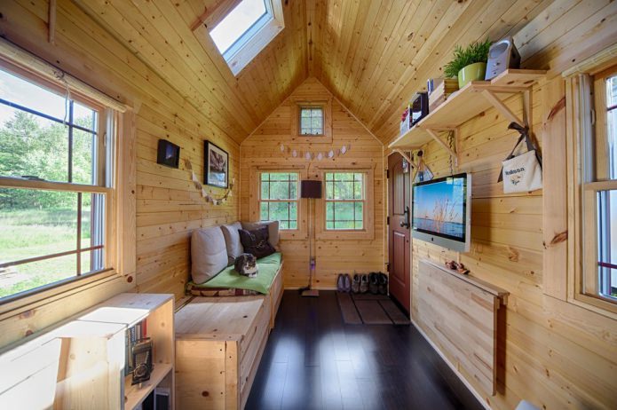interior of a small country house