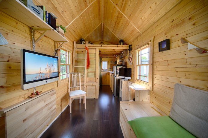 interior of a small country house