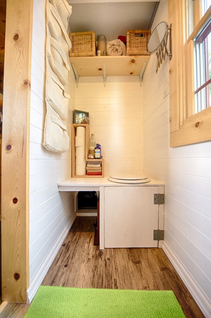 toilet in a small country house