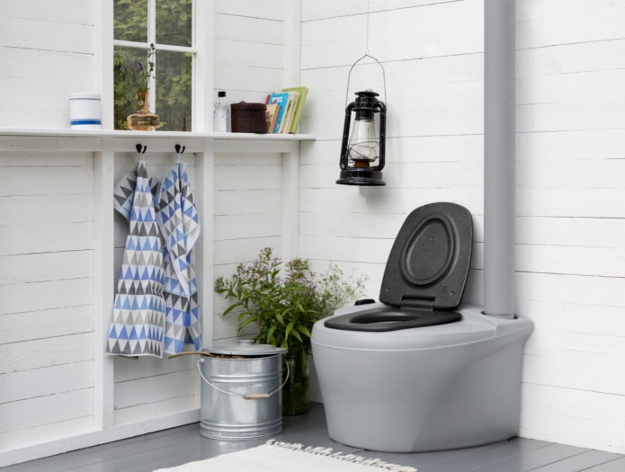 cozy country toilet inside