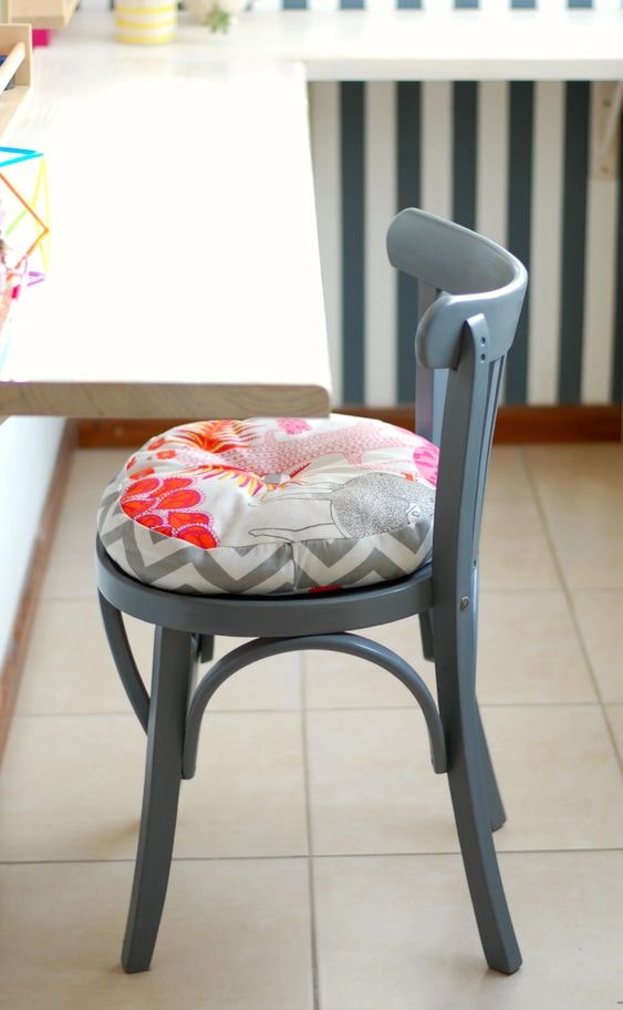 Chair with a cushion